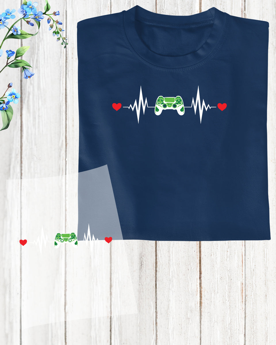 Gaming Heart Trendy DTF Transfer Film