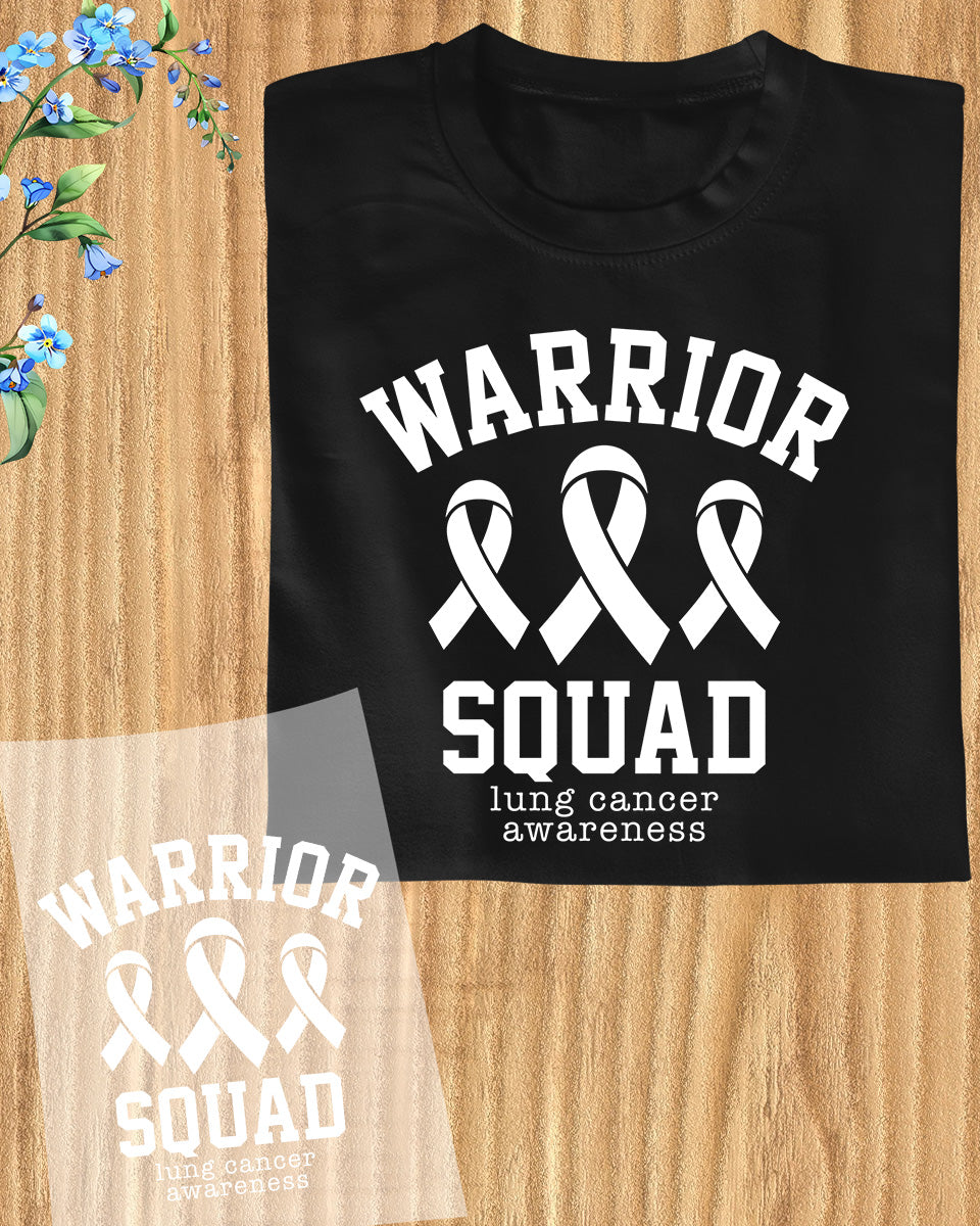 Warrior Squad Lung Cancer DTF Transfer Film
