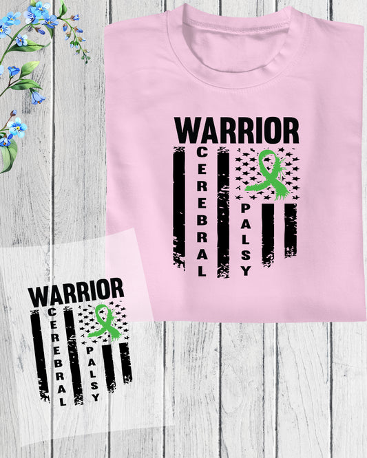 Warrior Cerebral Palsy Awareness DTF Transfer Film