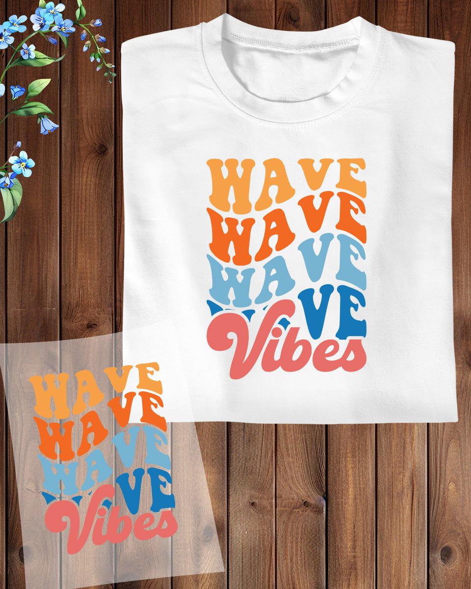 Wave Vibes Surfing Trendy DTF Transfer Film