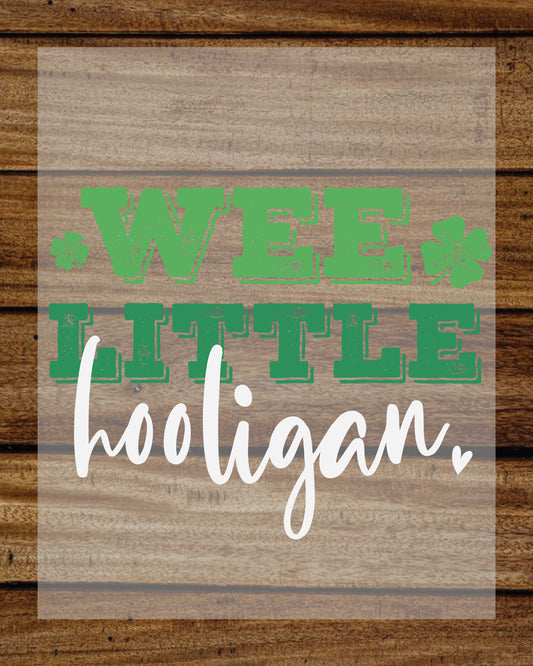 Wee Little Hooligan Irish Kids DTF Transfer
