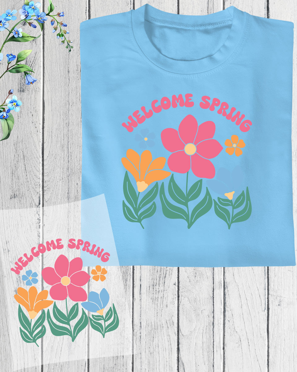 Welcome Spring DTF Transfer Film