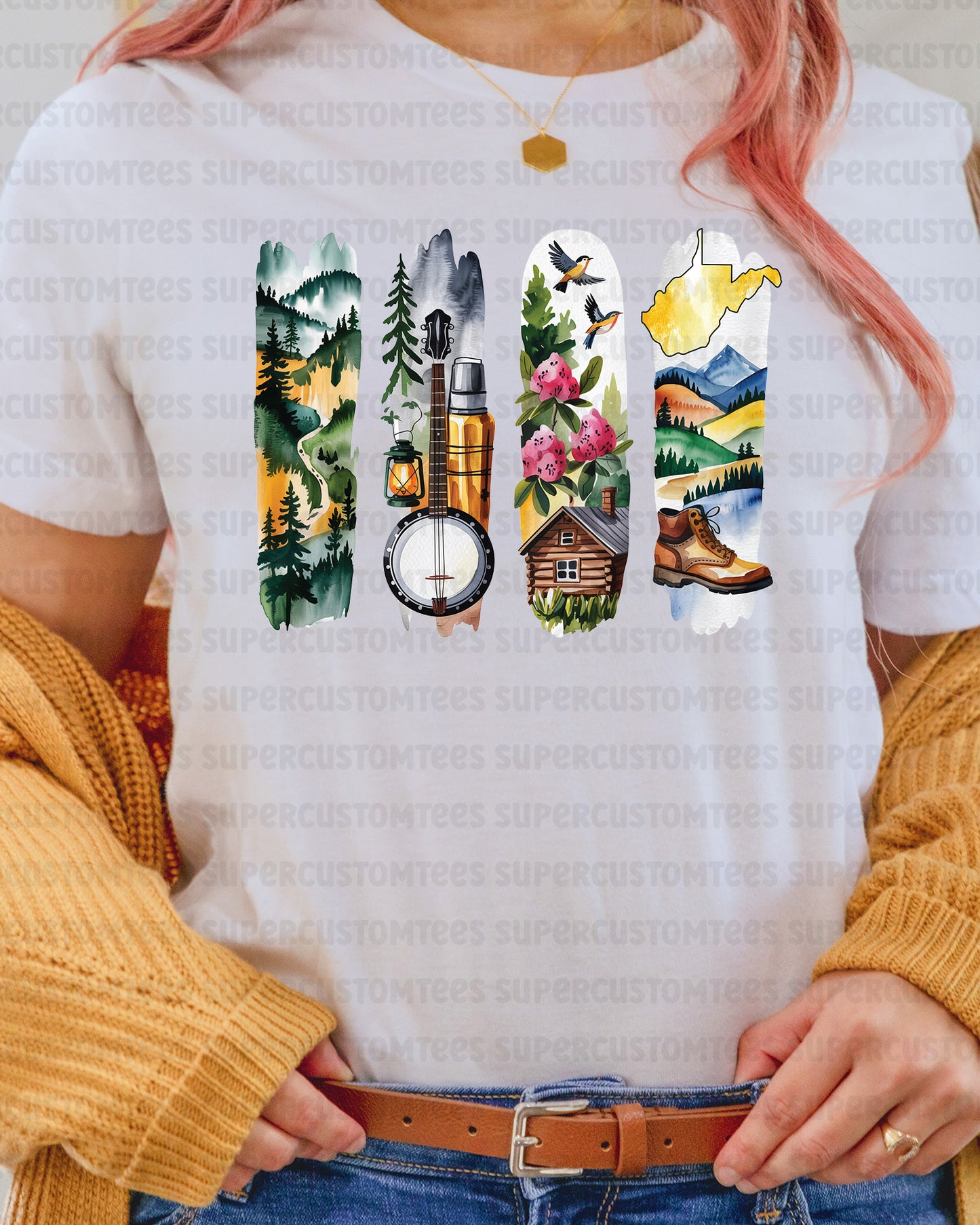 West Virginia DTF Transfer Ready to Press