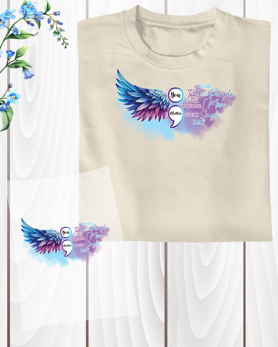 Suicide Awareness You Matter DTF Transfer Film