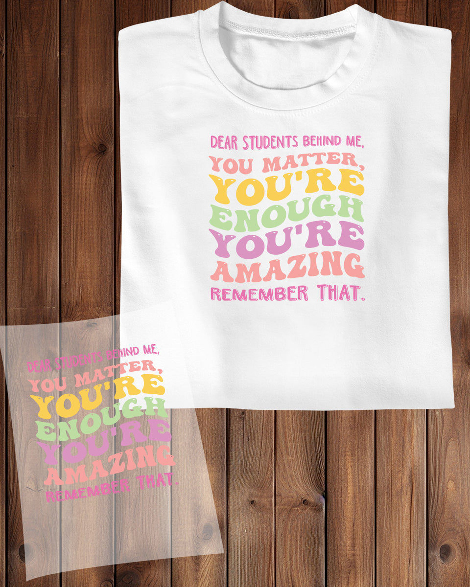 Amazing Teacher DTF Transfer Film