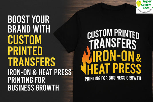 Boost Your Brand with Custom Printed Transfers: Iron-On & Heat Press Printing for Business Growth