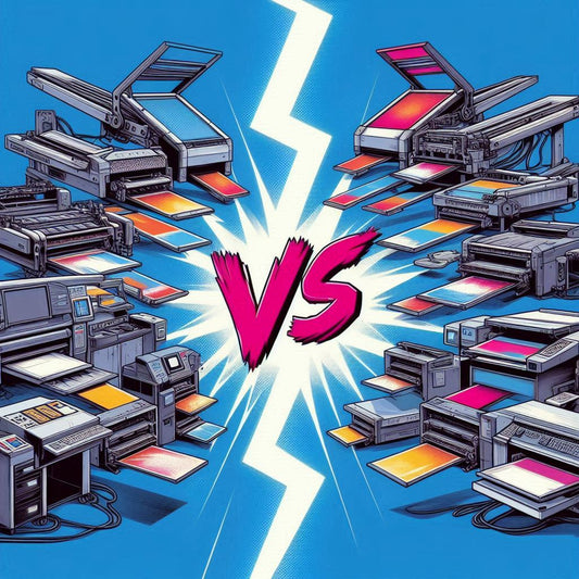 Comparison of DTF printer and traditional printing methods like screen printing and DTG, highlighting the benefits of Direct-to-Film printing.
