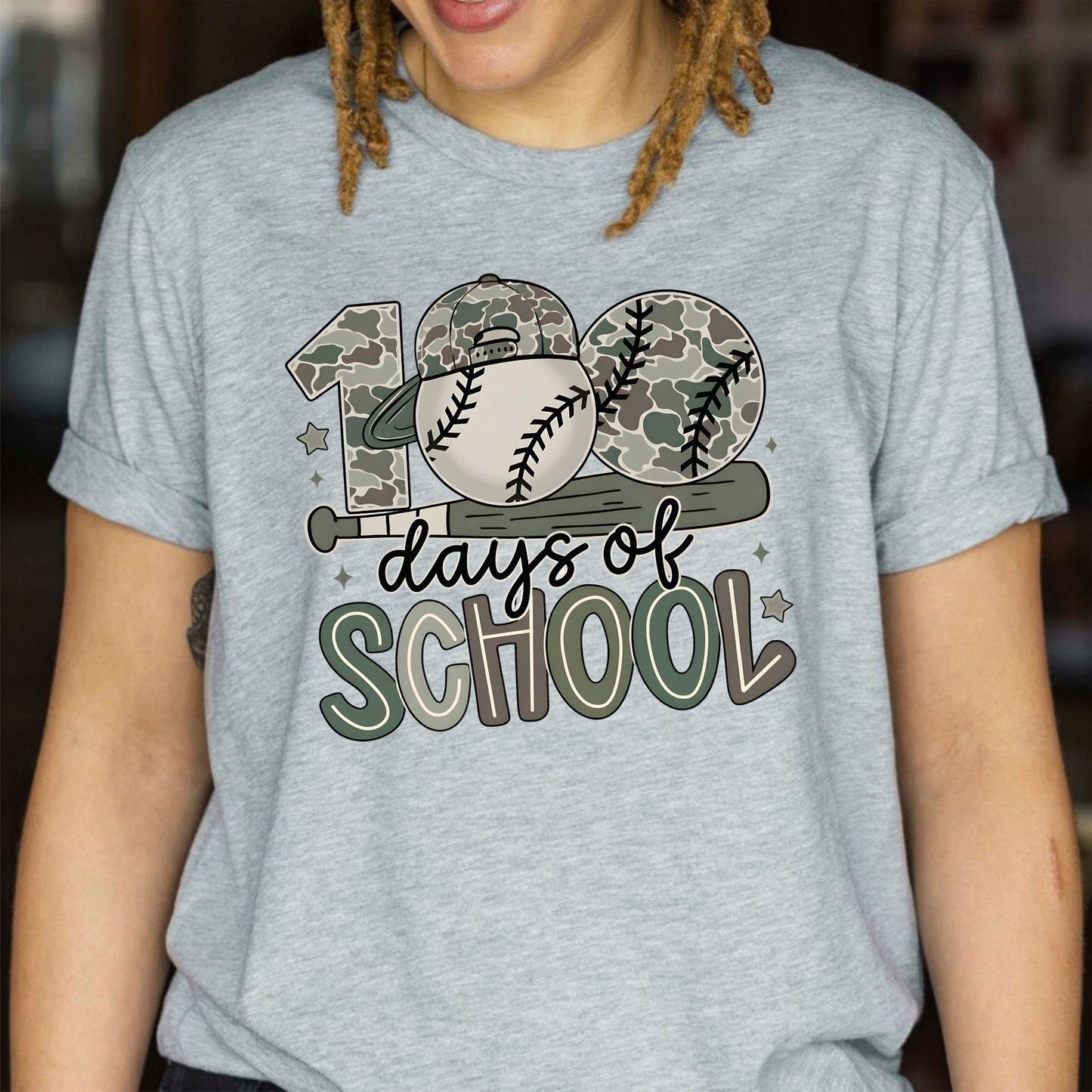 100 Days of School Baseball T Shirt Sport Lover Game Day 100 Days of School Shirt for Kids Boys Girls Women Men
