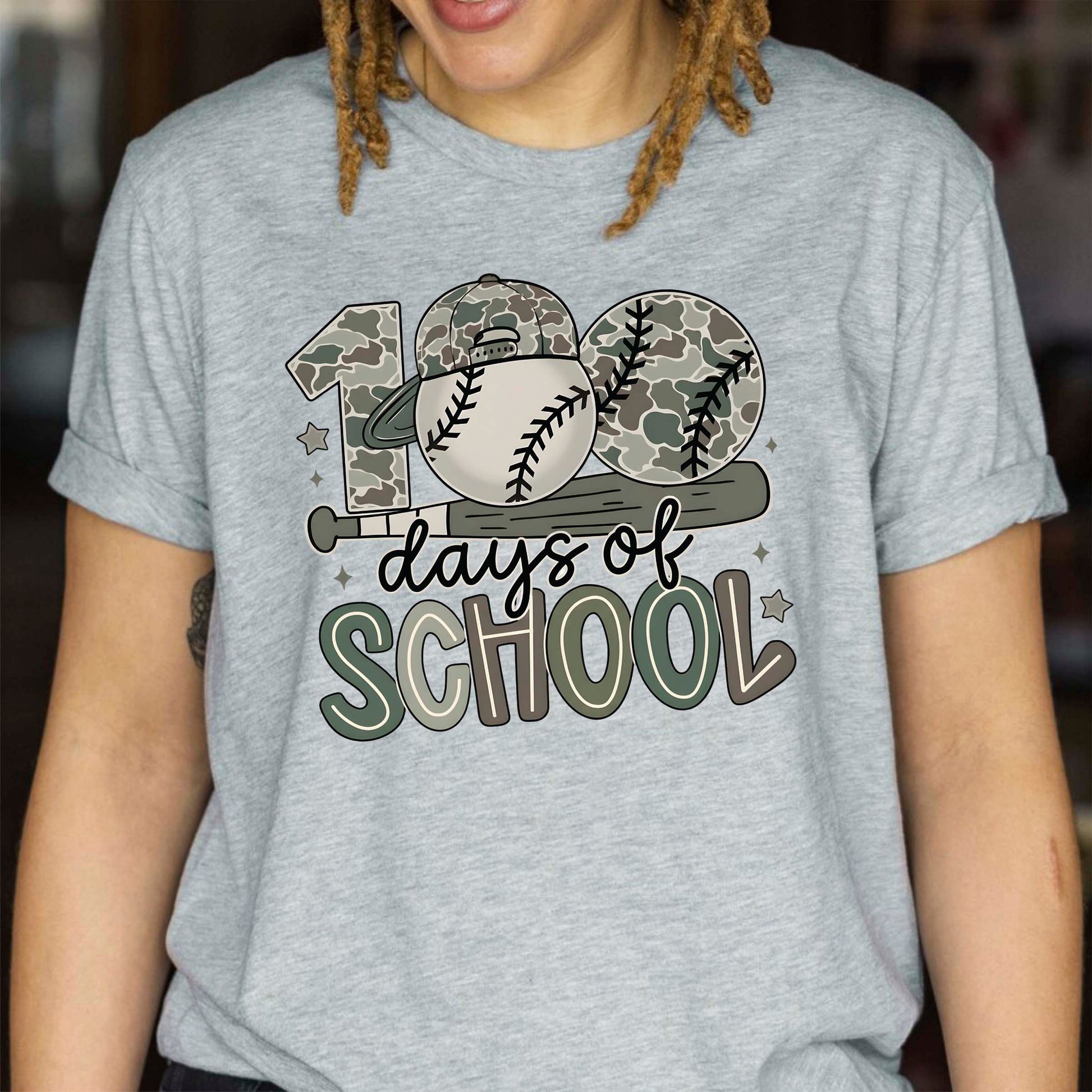100 Days of School Baseball T Shirt Sport Lover Game Day 100 Days of School Shirt for Kids Boys Girls Women Men