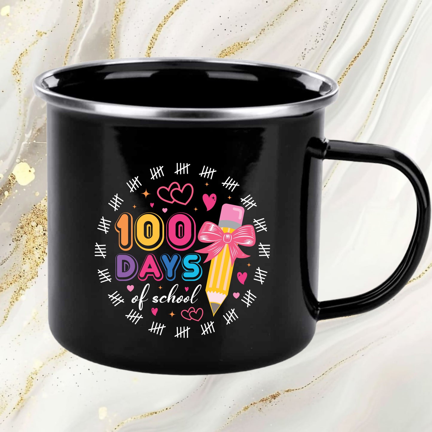 100 Days of School Coquette Bow DTF Transfer, Ready to Press Heat Transfer for Shirts, Fun 100 Days of School Design, UV Sticker