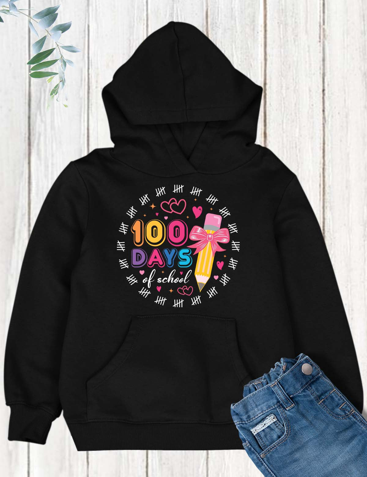 100 Days of School Coquette Bow DTF Transfer, Ready to Press Heat Transfer for Shirts, Fun 100 Days of School Design, UV Sticker
