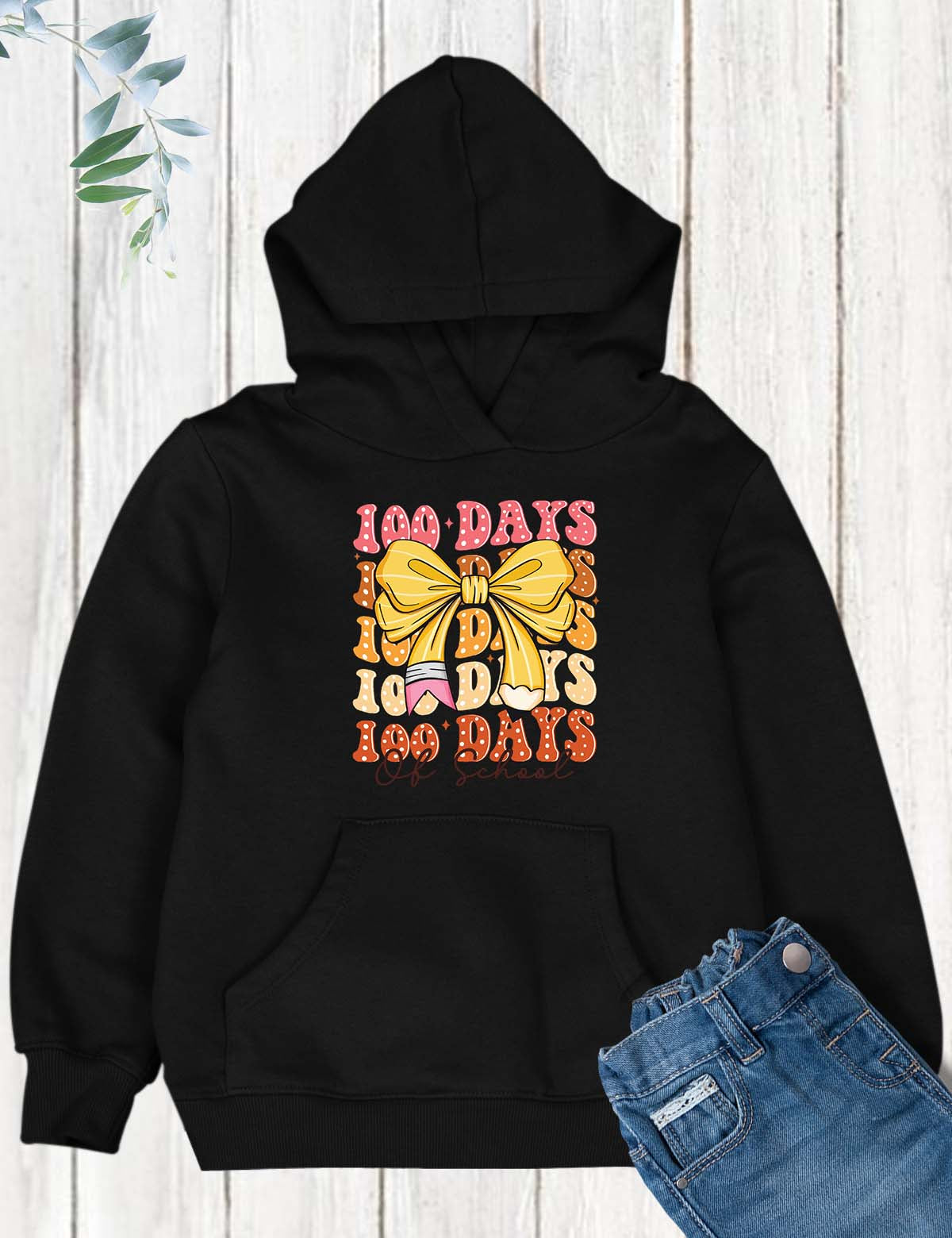 100 Days of School Coquette Bow DTF Transfer, Ready to Press Heat Transfer for Shirts, Fun 100 Days of School Design, UV Sticker