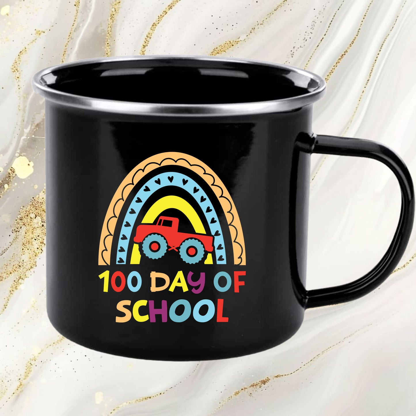 100 Days of School Design DTF Transfer, Ready to Press Heat Transfer for Shirts, Fun 100 Days of School Design, UV Sticker