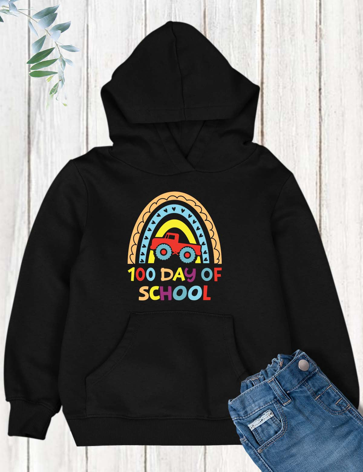 100 Days of School Design DTF Transfer, Ready to Press Heat Transfer for Shirts, Fun 100 Days of School Design, UV Sticker