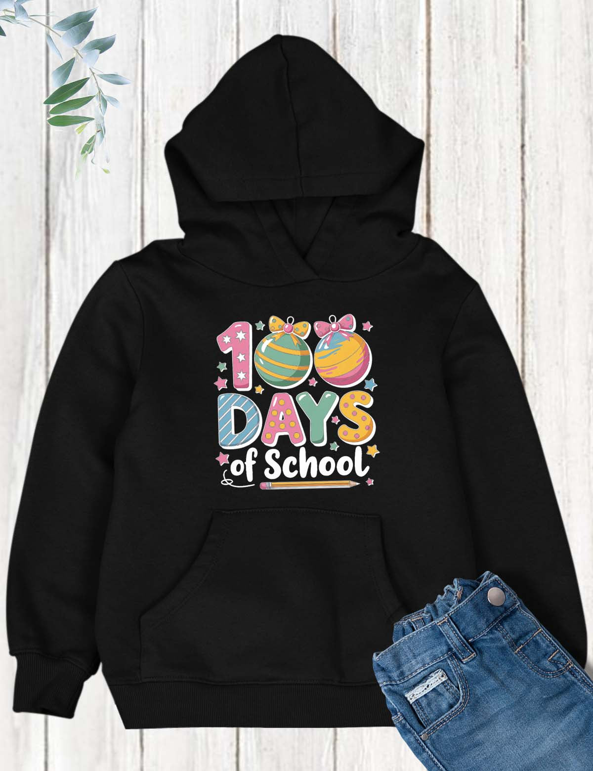100 Days of School Design DTF Transfer, Ready to Press Heat Transfer for Shirts, Fun 100 Days of School Design, UV Sticker