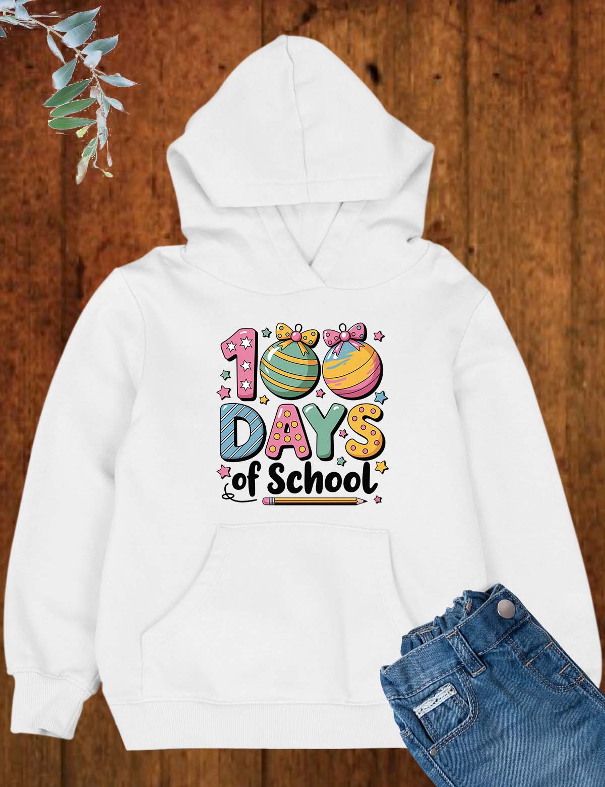 100 Days of School Design DTF Transfer, Ready to Press Heat Transfer for Shirts, Fun 100 Days of School Design, UV Sticker