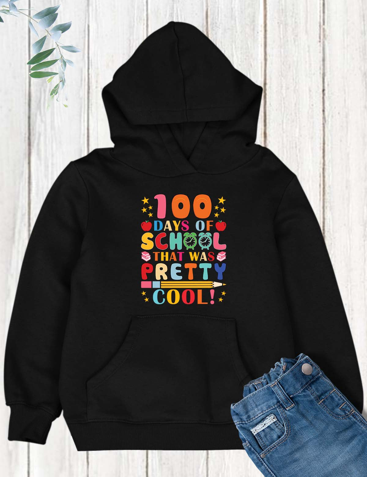 100 Days of School Design DTF Transfer, Ready to Press Heat Transfer for Shirts, Fun 100 Days of School Design, UV Sticker