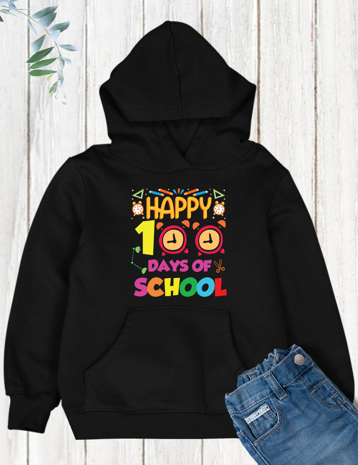 100 Days of School Design DTF Transfer, Ready to Press Heat Transfer for Shirts, Fun 100 Days of School Design, UV Sticker