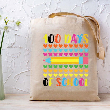 100 Days of School Design DTF Transfer, Ready to Press Heat Transfer for Shirts, Fun 100 Days of School Design, UV Sticker