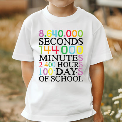 100 Days of School DTF Transfer, Ready to Press Heat Transfer for Shirts, Fun 100 Days of School Design, UV Sticker