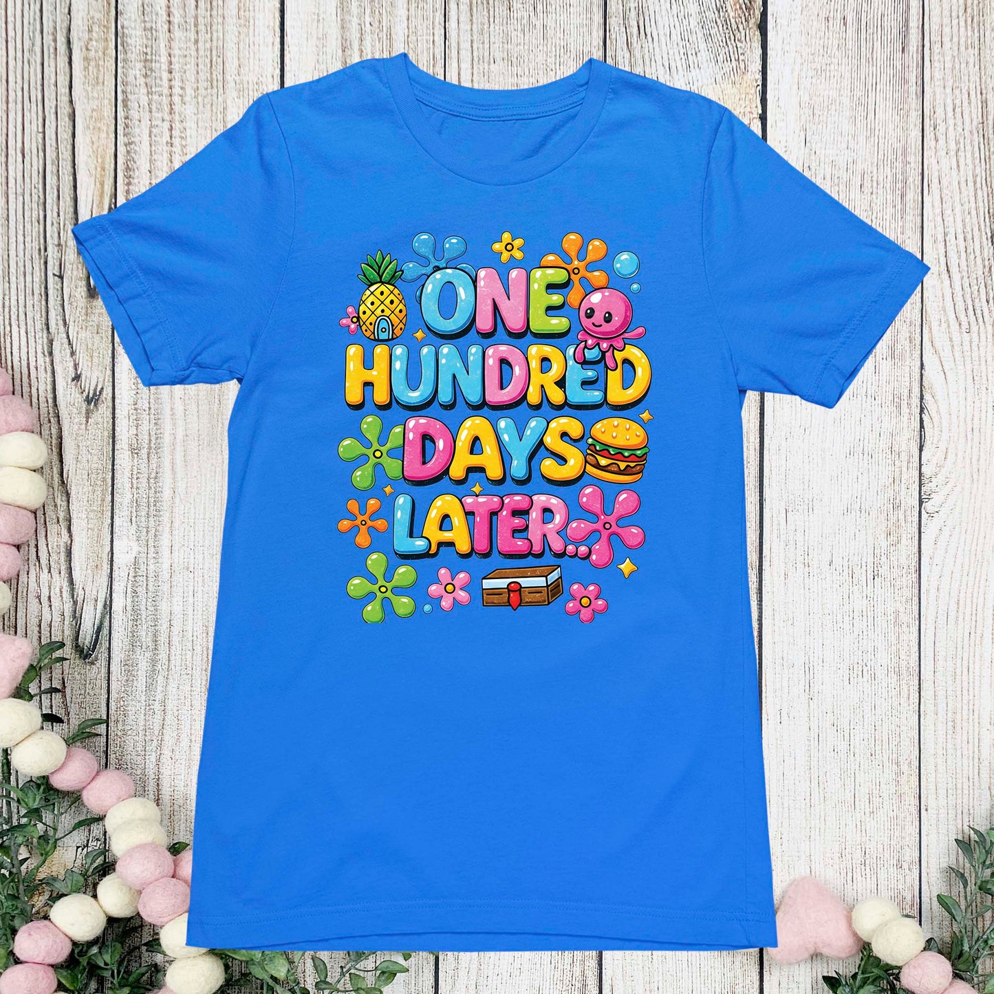 100 Days of School T Shirt One Hundred Later Shirt for Kids Girls Boys Women Men Classroom Celebration Tee