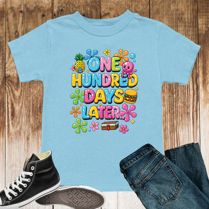 100 Days of School T Shirt One Hundred Later Shirt for Kids Girls Boys Women Men Classroom Celebration Tee