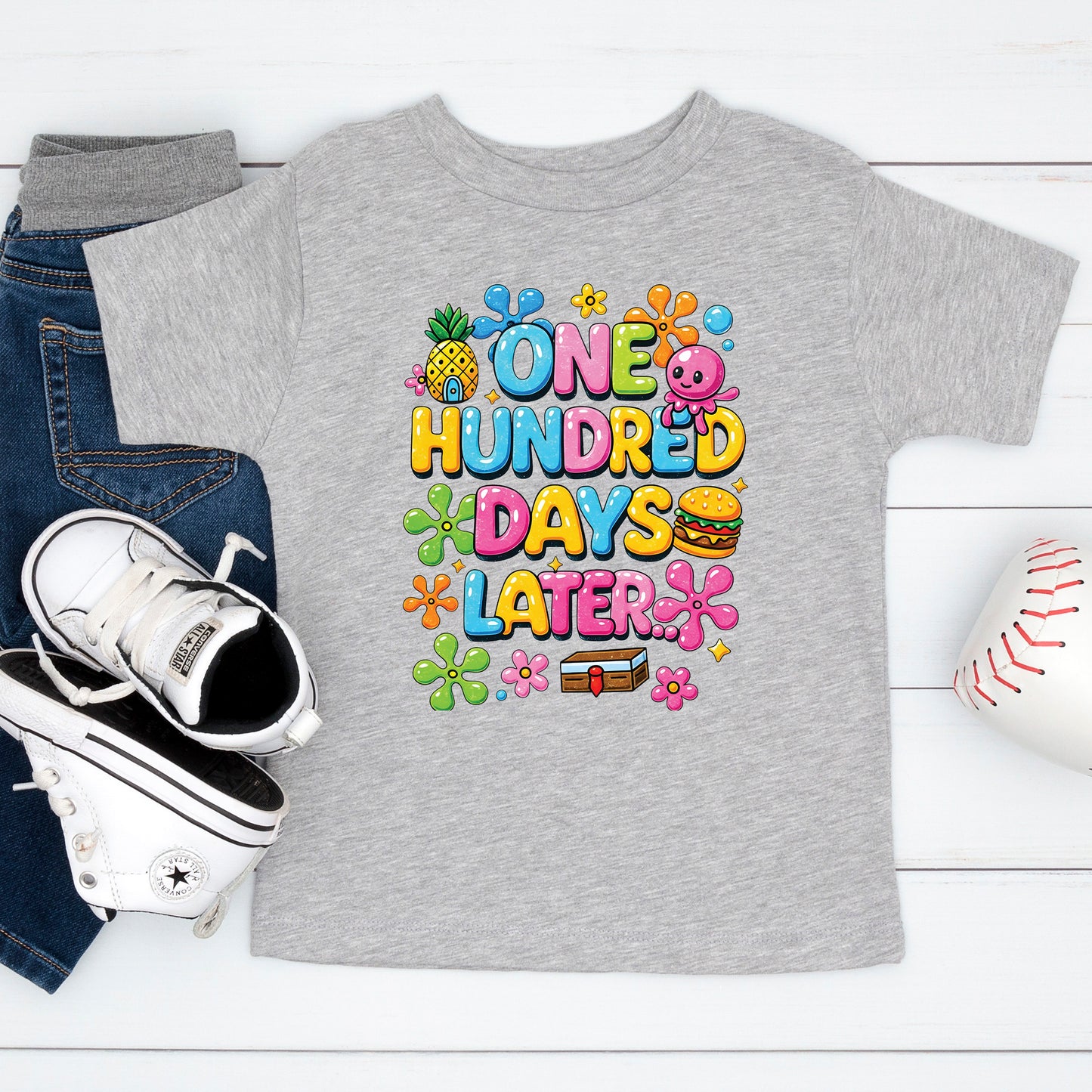 100 Days of School T Shirt One Hundred Later Shirt for Kids Girls Boys Women Men Classroom Celebration Tee