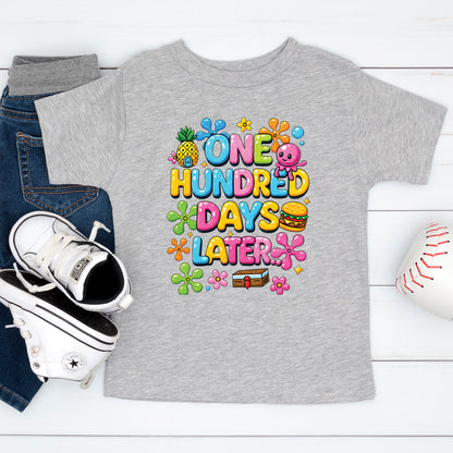 100 Days of School T Shirt One Hundred Later Shirt for Kids Girls Boys Women Men Classroom Celebration Tee