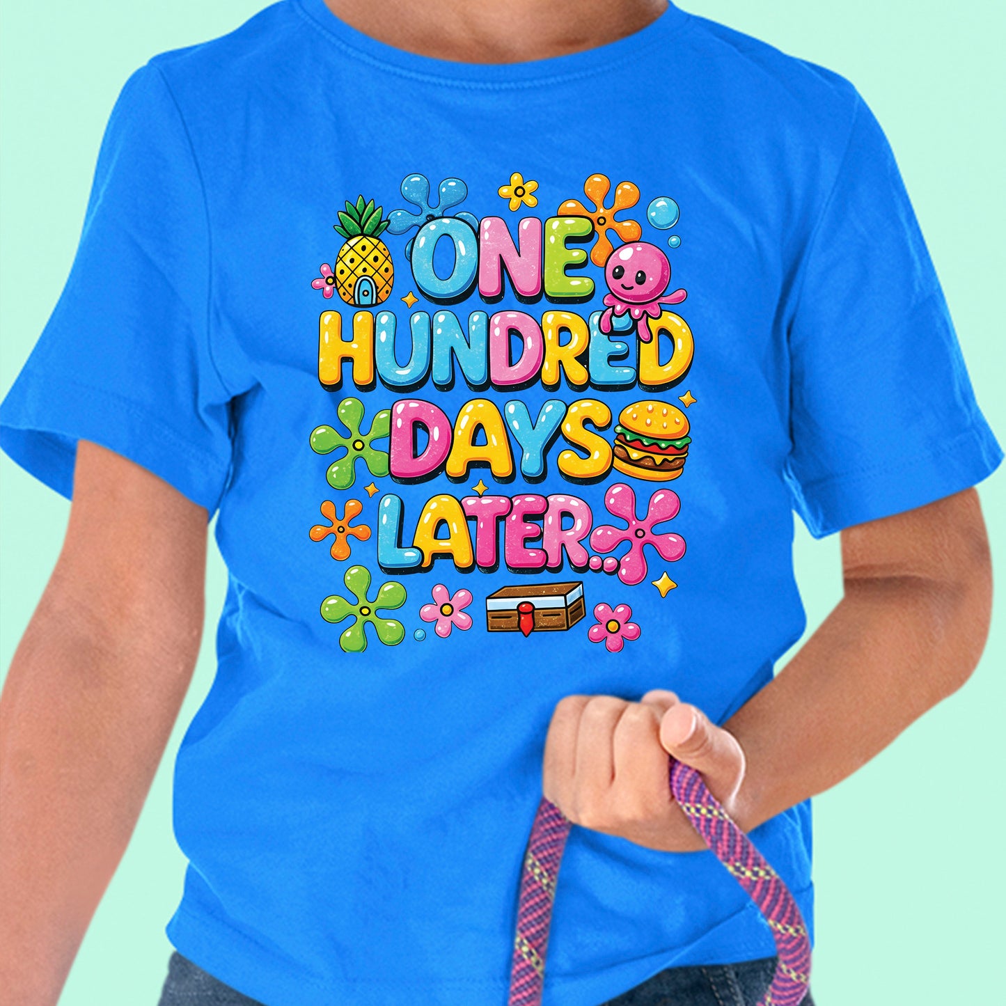 100 Days of School T Shirt One Hundred Later Shirt for Kids Girls Boys Women Men Classroom Celebration Tee