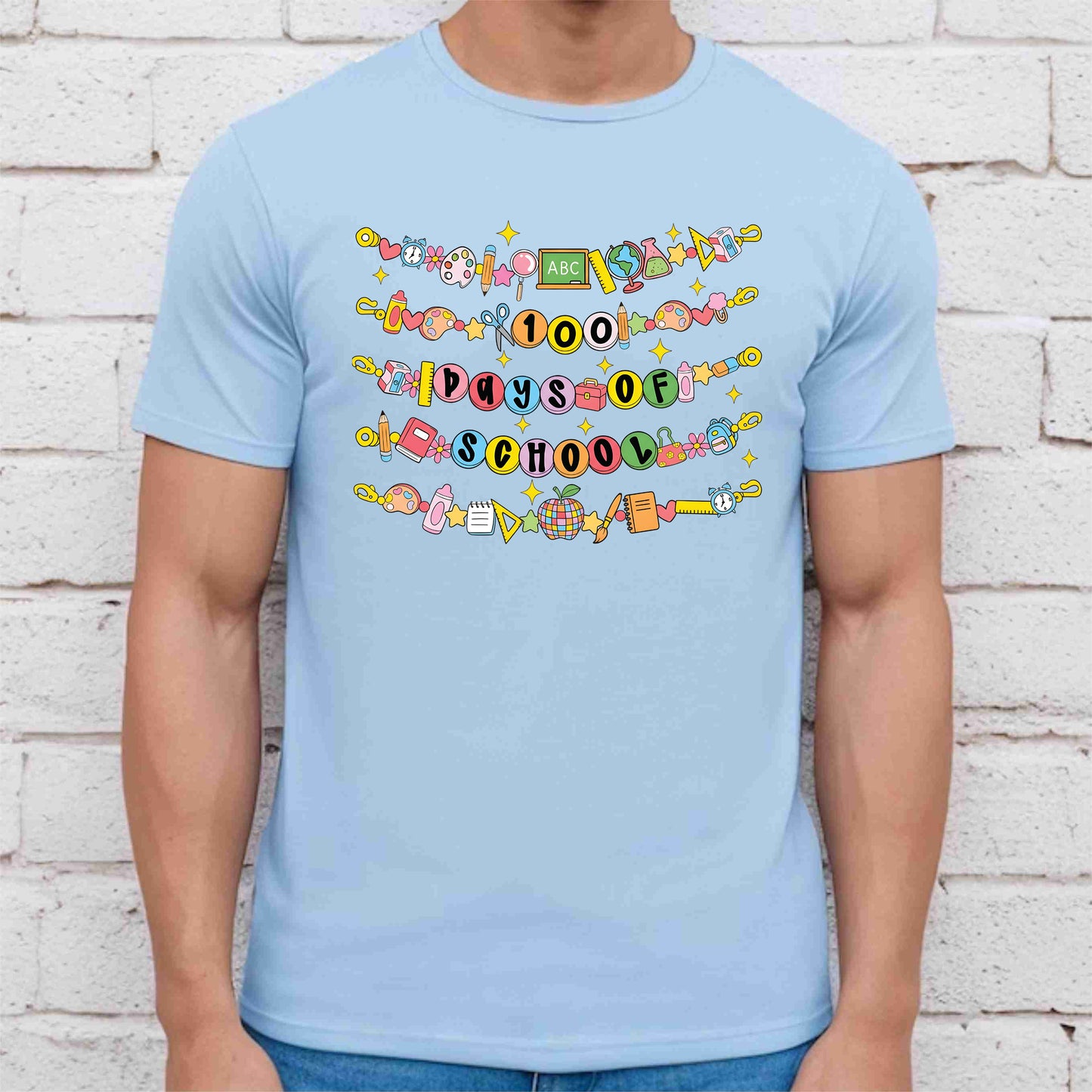 100 Days of School T Shirt Vintage Student Teacher Shirt for Kids Girls Boys Women Men Classroom Learning Tee