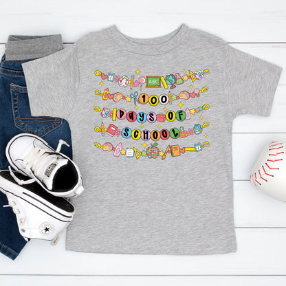 100 Days of School T Shirt Vintage Student Teacher Shirt for Kids Girls Boys Women Men Classroom Learning Tee