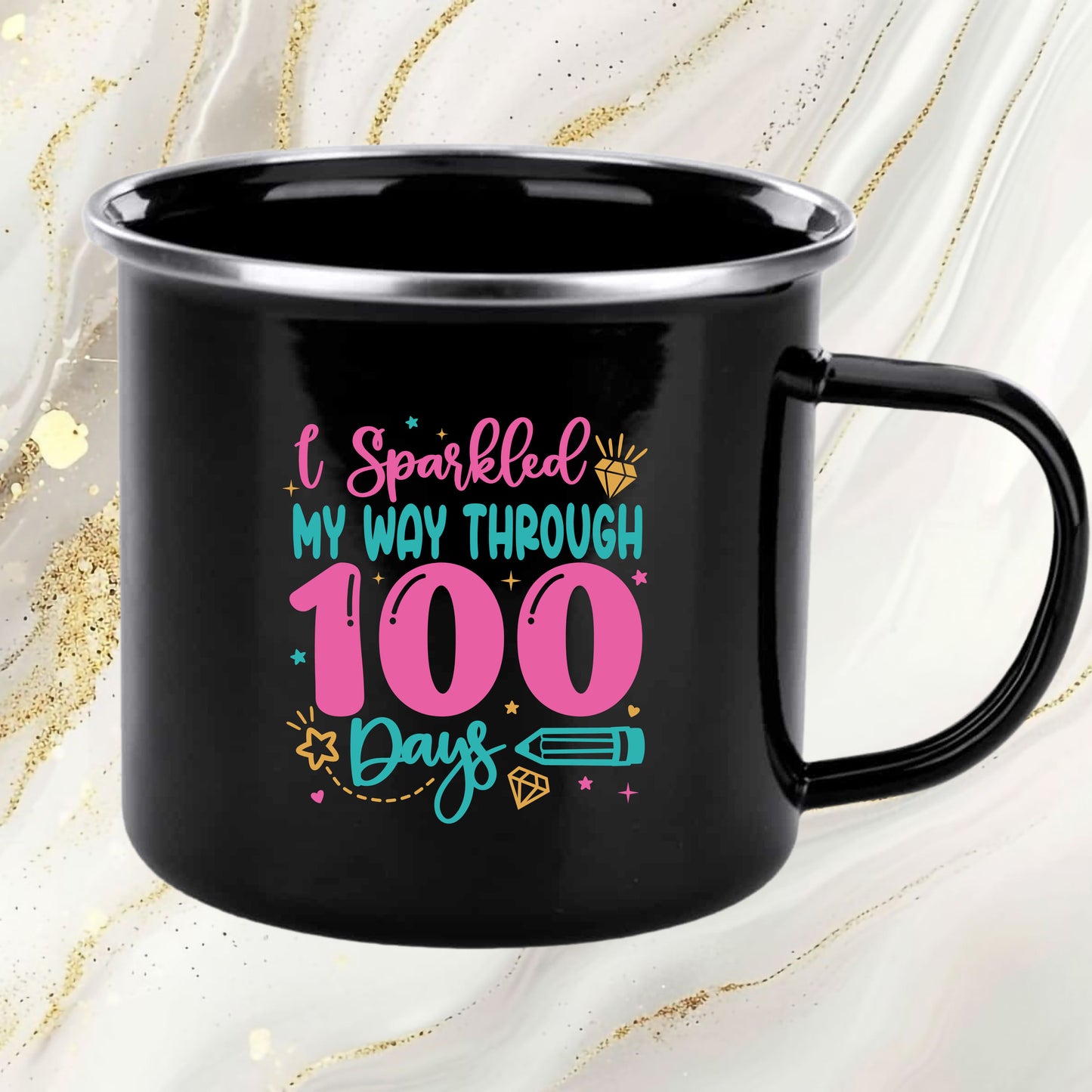 100 Days of School Girl 100th Day DTF Transfer, Ready to Press Heat Transfer for Shirts, Fun 100 Days of School Girls Design, UV Sticker