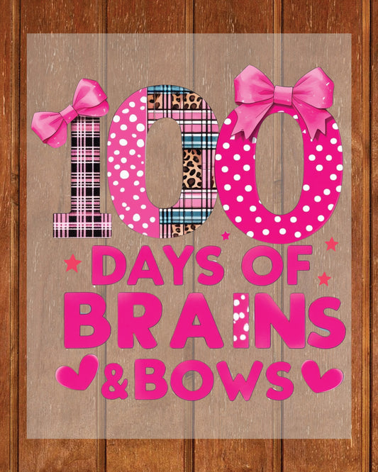 100 Days of School Kids DTF Transfer, Ready to Press Heat Transfer for Shirts, Fun 100 Days of School Kids Design, UV Sticker