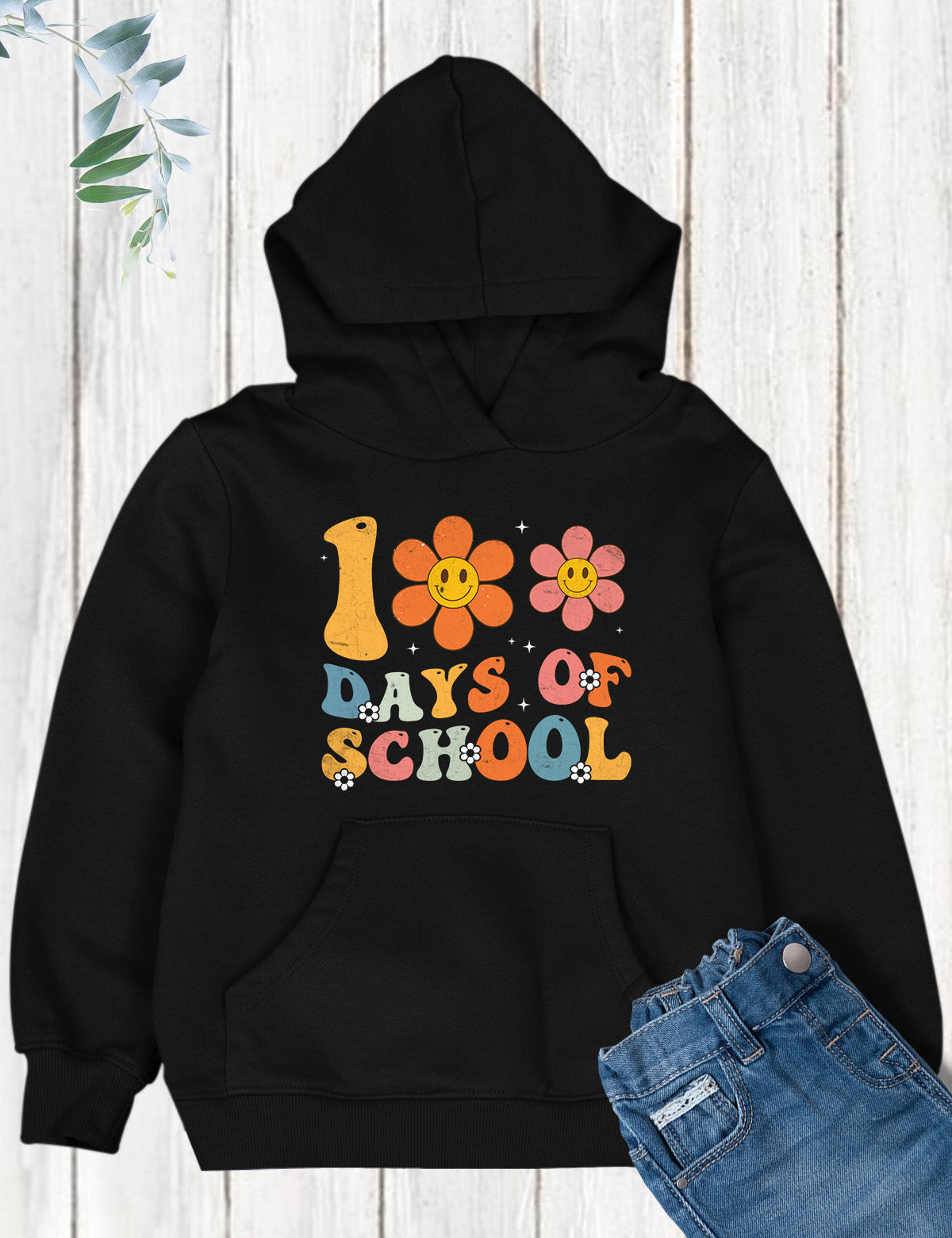 100 Days of School Retro DTF Transfer, Ready to Press Heat Transfer for Shirts, Fun 100 Days of School Retro Design, UV Sticker