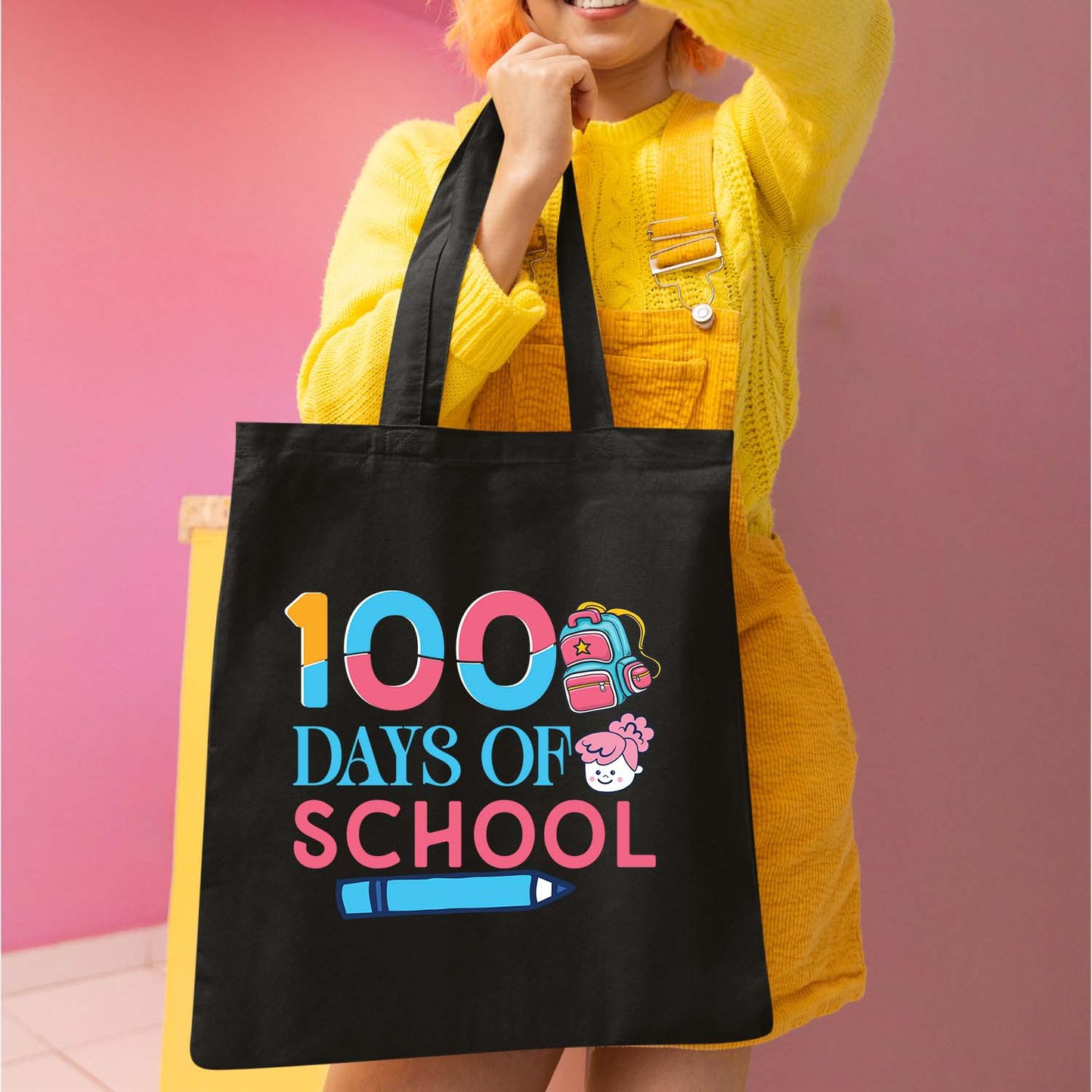 100 Days of School Sublimation DTF Transfer, Ready to Press Heat Transfer for Shirts, Fun 100 Days of School Design, UV Sticker