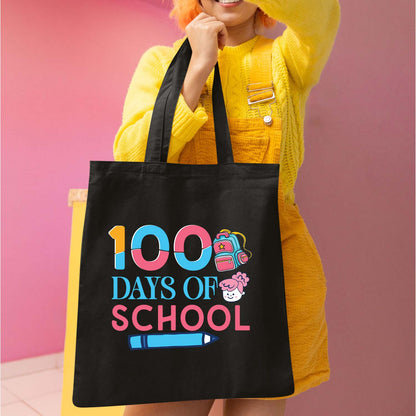 100 Days of School Sublimation DTF Transfer, Ready to Press Heat Transfer for Shirts, Fun 100 Days of School Design, UV Sticker