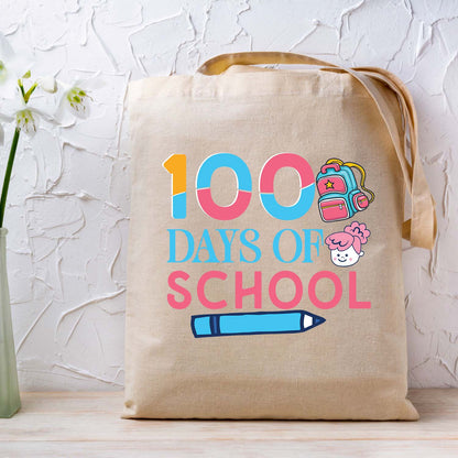 100 Days of School Sublimation DTF Transfer, Ready to Press Heat Transfer for Shirts, Fun 100 Days of School Design, UV Sticker