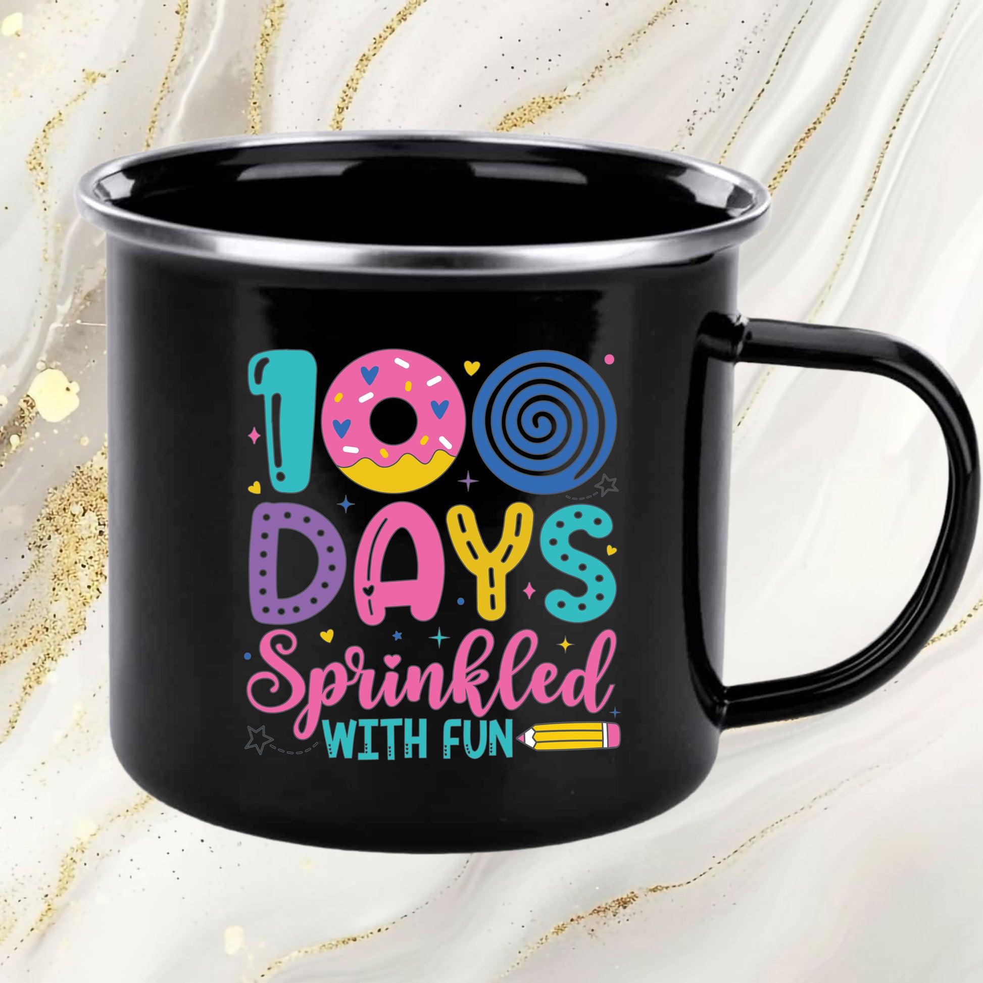 100 Days of School Sublimation DTF Transfer, Ready to Press Heat Transfer for Shirts, Fun 100 Days of School Design, UV Sticker