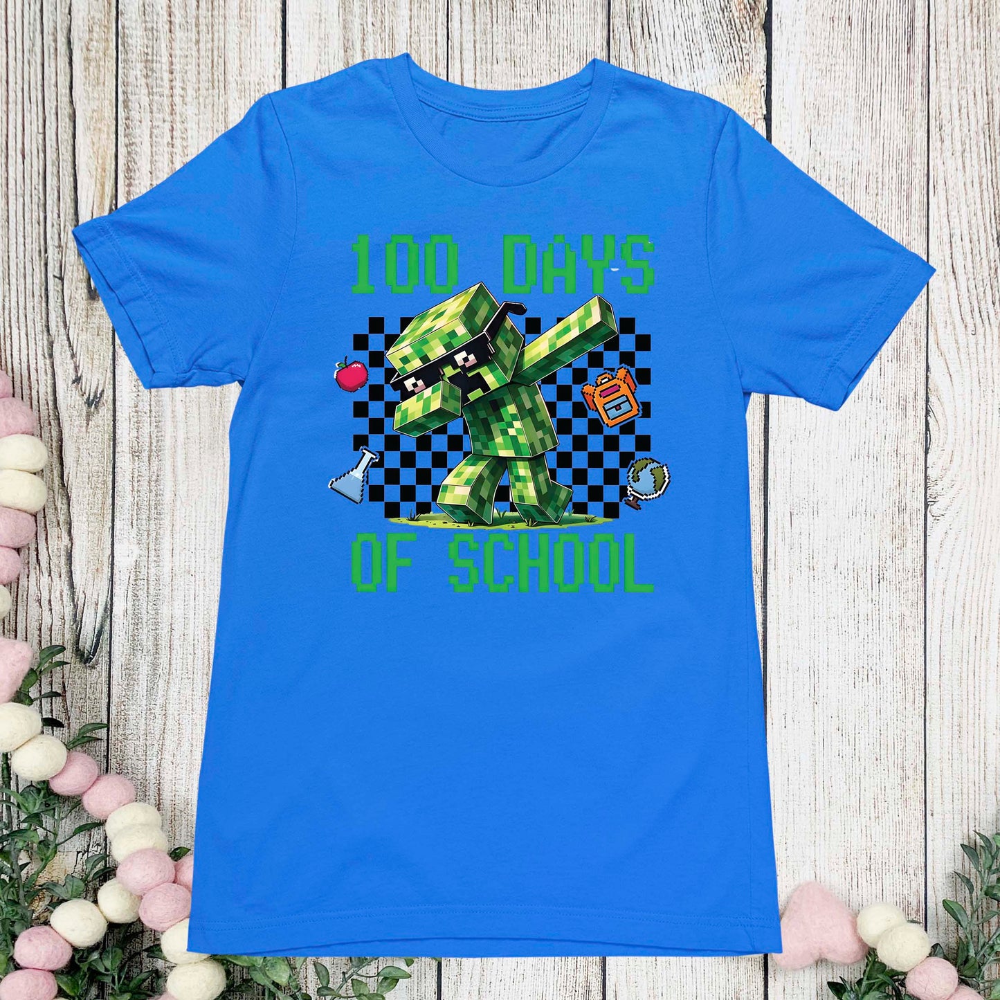 100 Days Of School T Shirt Complete Gamer Video Games Boys Tees for Kids Men Women