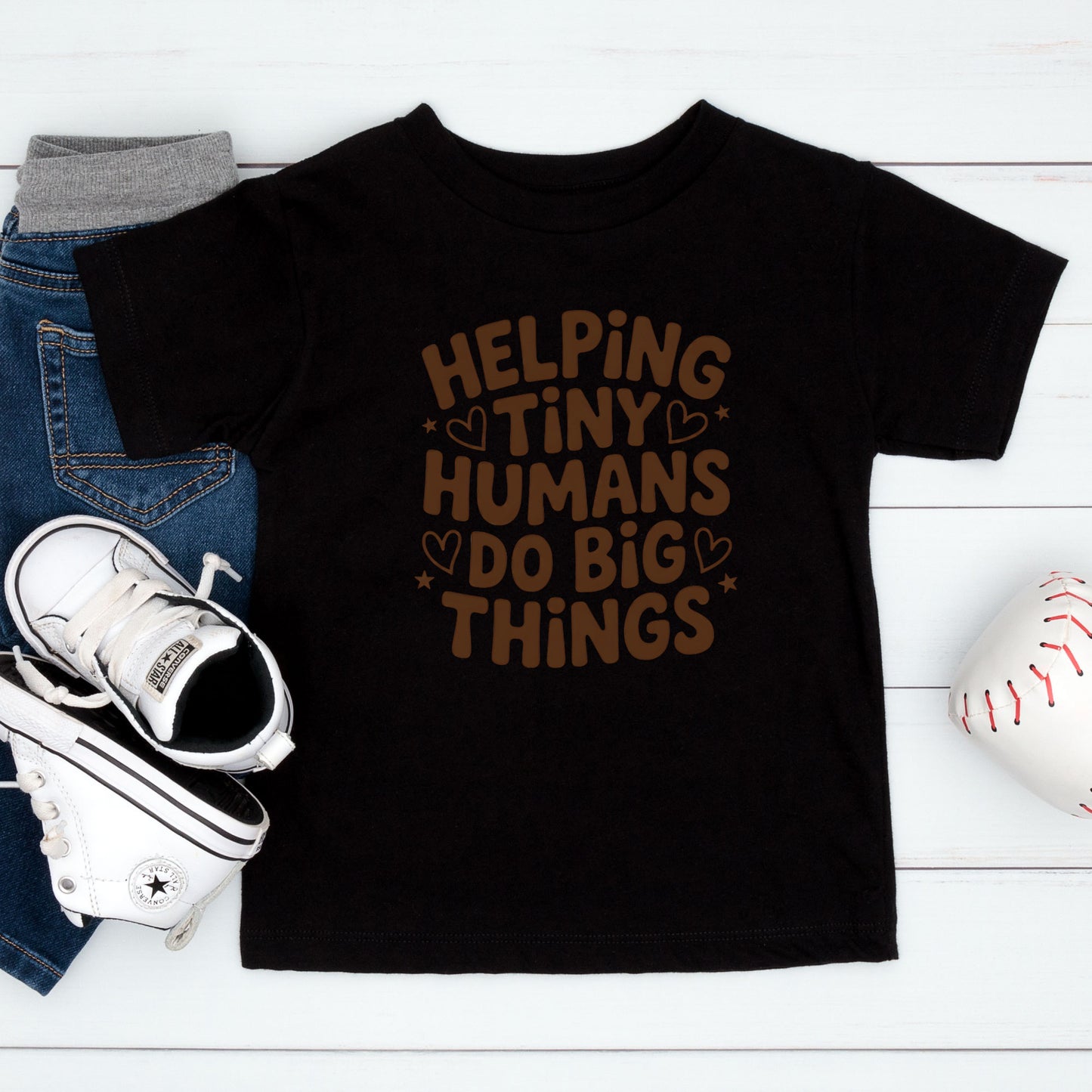 100 Days of School T Shirt Helping Tiny Humans Do Big Things Shirt for Kids Girls Boys Women Men Classroom Celebration Tee