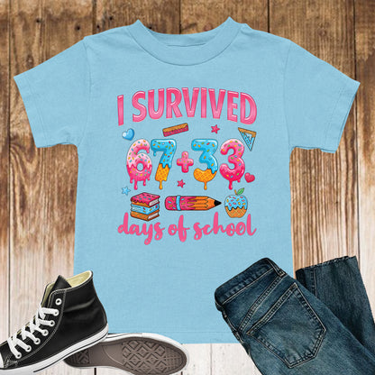 100 Days of School T Shirt I Survived 67 Days of School Funny Shirt for Kids Girls Boys Women Men Classroom Tee