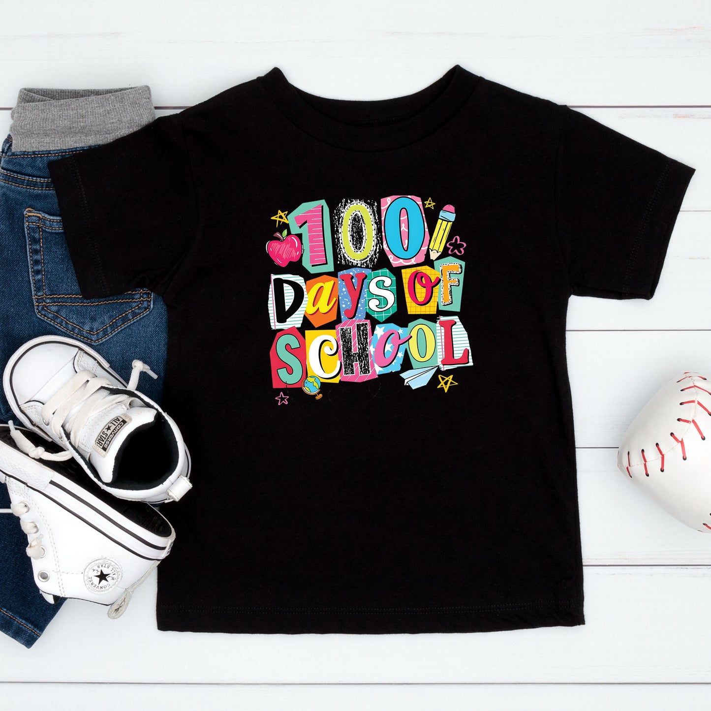 100 Days of School T Shirt Preppy Aesthetic 100 Days of School Shirt for Kids Girls Boys Women Men Classroom Celebration Tee