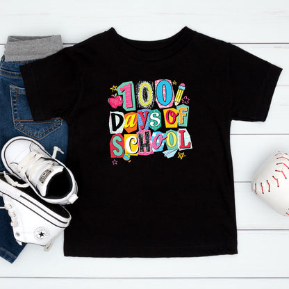 100 Days of School T Shirt Preppy Aesthetic 100 Days of School Shirt for Kids Girls Boys Women Men Classroom Celebration Tee