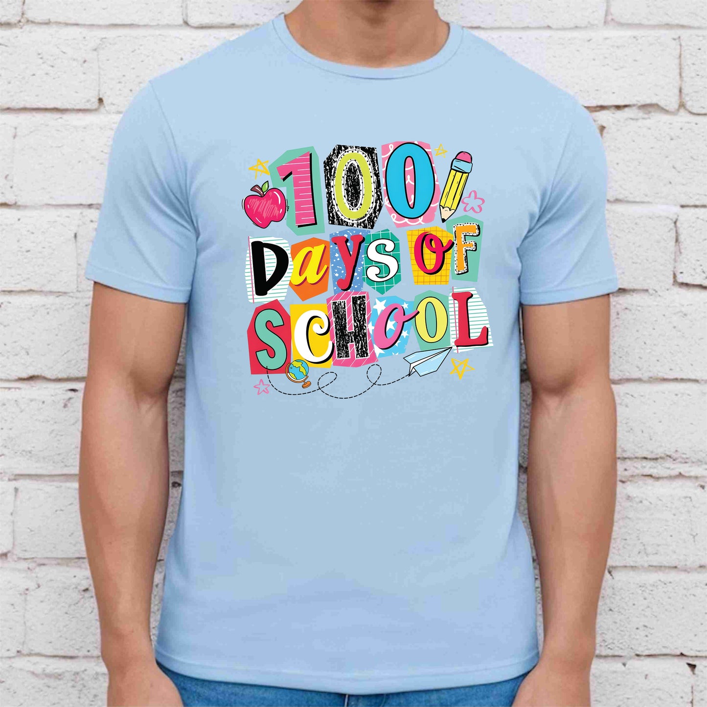 100 Days of School T Shirt Preppy Aesthetic 100 Days of School Shirt for Kids Girls Boys Women Men Classroom Celebration Tee