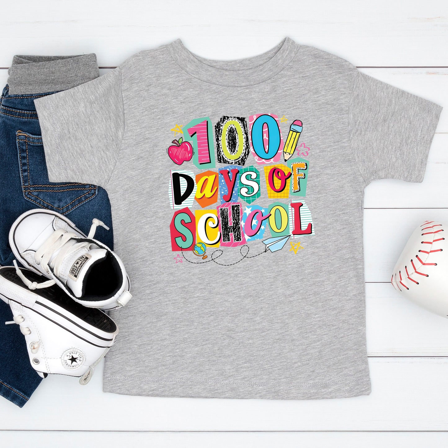 100 Days of School T Shirt Preppy Aesthetic 100 Days of School Shirt for Kids Girls Boys Women Men Classroom Celebration Tee
