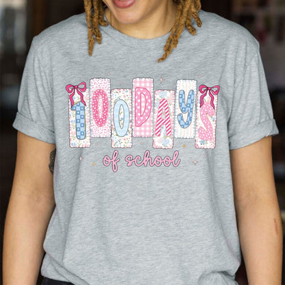 100 Days of School T Shirt Preppy Teacher Coquette Shirt for Kids Girls Boys Women Men Classroom Learning Tee