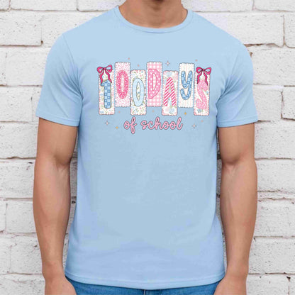 100 Days of School T Shirt Preppy Teacher Coquette Shirt for Kids Girls Boys Women Men Classroom Learning Tee