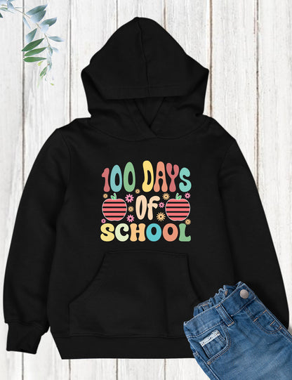 100 Days of School Typography DTF Transfer, Ready to Press Heat Transfer for Shirts, Fun 100 Days of School Design, UV Sticker