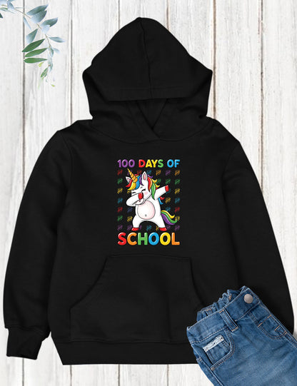 100 Days of School Unicorn Dabbing DTF Transfer, Ready to Press Heat Transfer for Shirts, Fun 100 Days of School Kids Design, UV Sticker