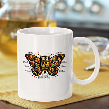100 Years of Black Excellence Butterfly DTF Transfer Ready To Press